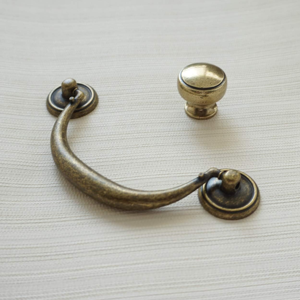 Furniture Hardware Drop Pulls - Antike Bronze Schrankgriffe Vintage Bücherregal Drop