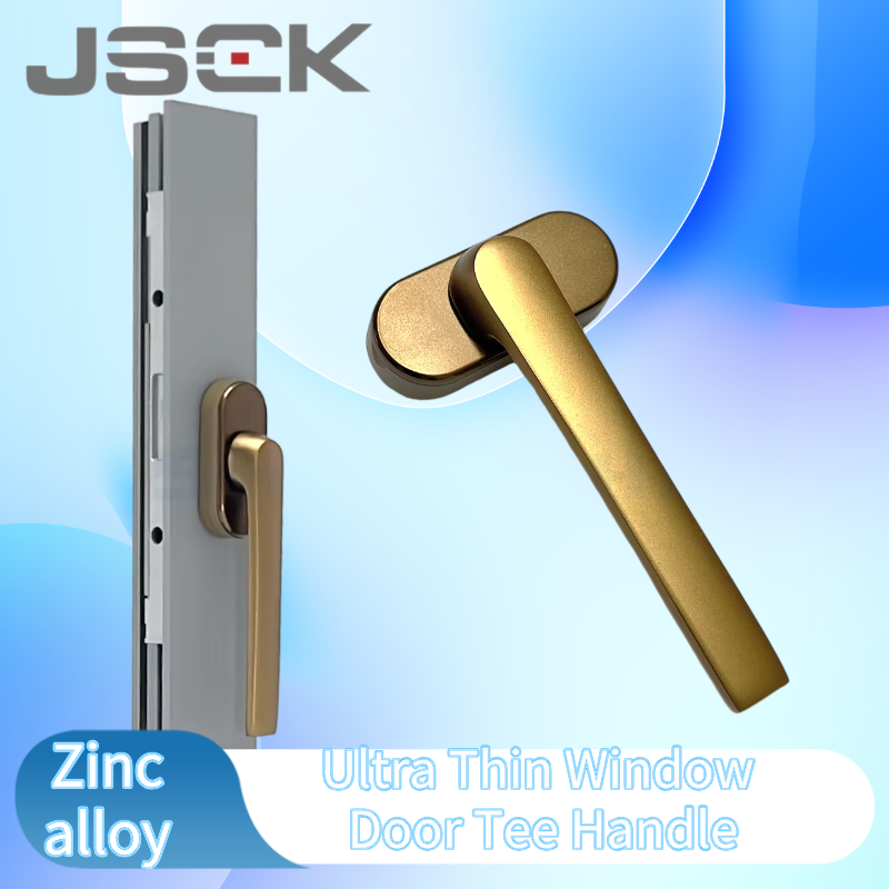 Furniture Hardware Fitting - Ultradünner Fenstertür-T-Griff, flacher Zuggriff aus Aluminiumlegierung