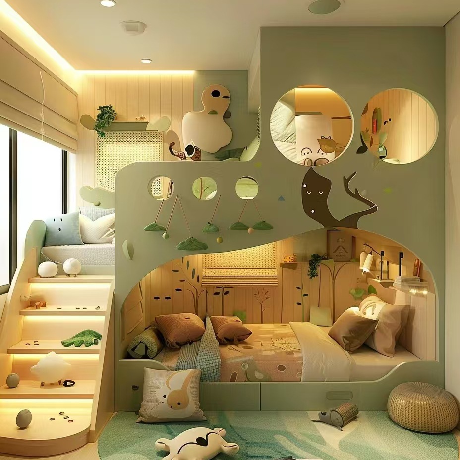 Furniture Hardware Lowes - Massivholz-Kinderbett Hoch- und Niedrigbett Etagenbett für