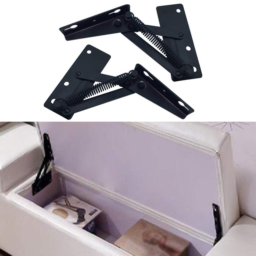 Cabinet Hinge Overlay - 2 Stück Stahl-Sofabett-Scharniere, 3-fach verstellbarer Winkel,