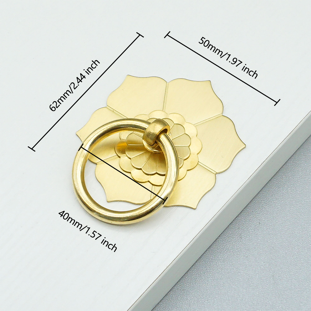 Florale Messing-Schranktürknöp – Furniture Hardware Drop Pulls Bewertung und Preis