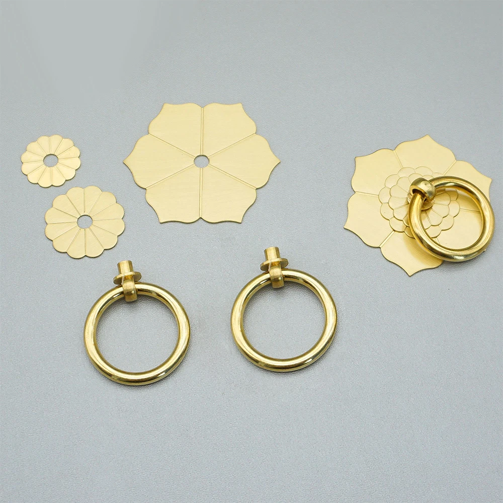 Florale Messing-Schranktürknöp – Furniture Hardware Drop Pulls Bewertung und Preis