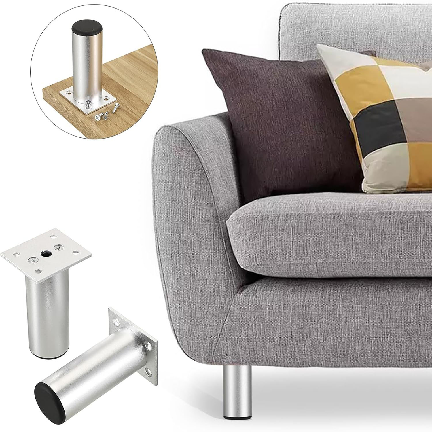 4 Stück Edelstahl-Möbelbeine,  – Cabinet Hinge Overlay Bewertung und Preis