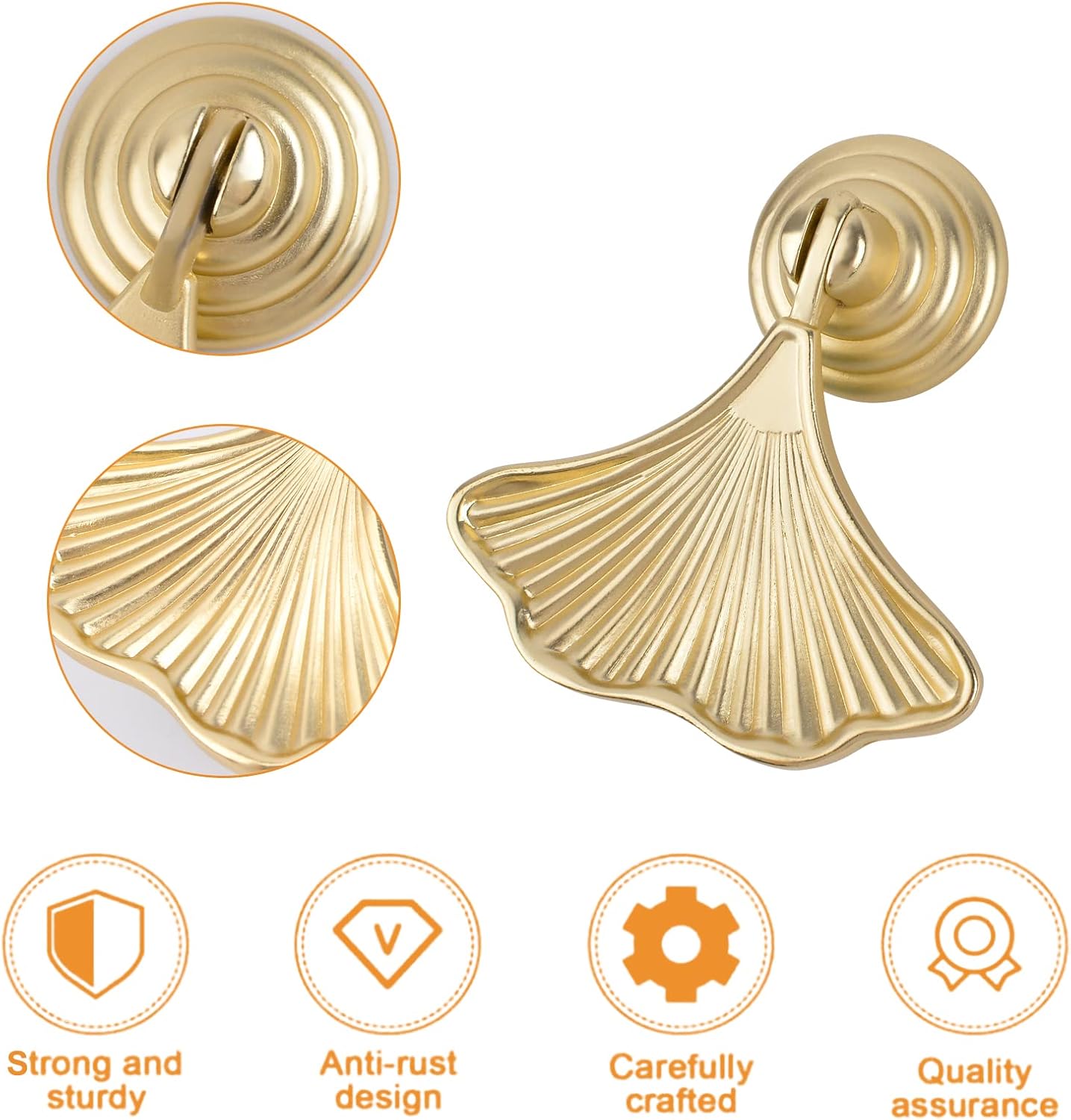 2er-Pack Knopfgriffe in Ginkgo – Furniture Hardware Drop Pulls Bewertung und Preis